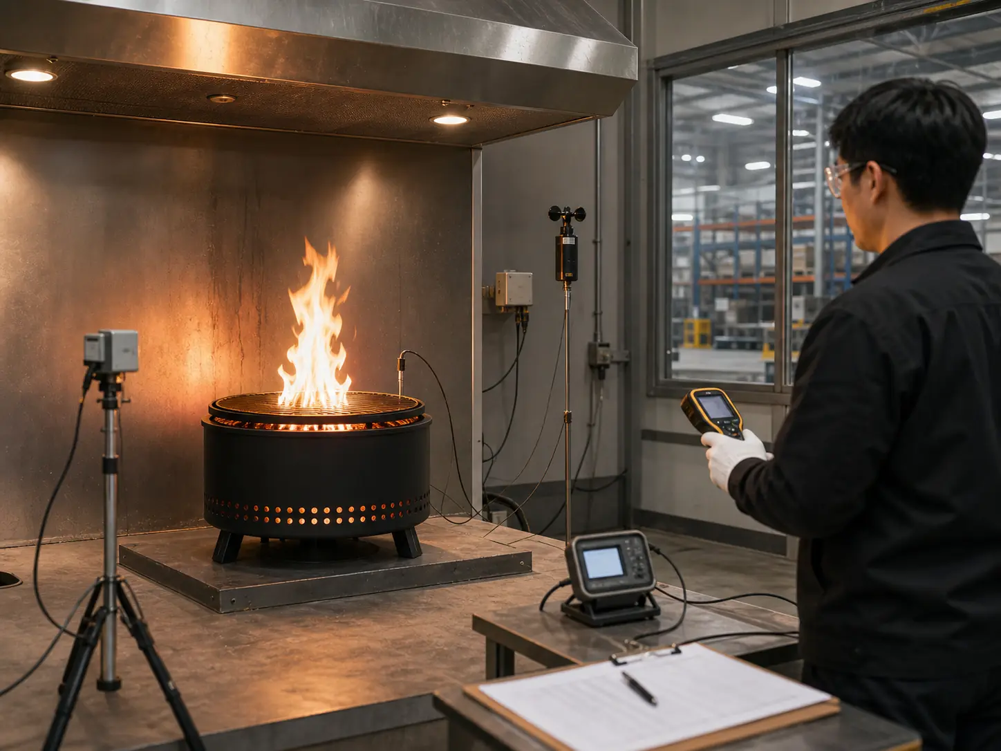 Illustrative product evaluation for an outdoor stove order