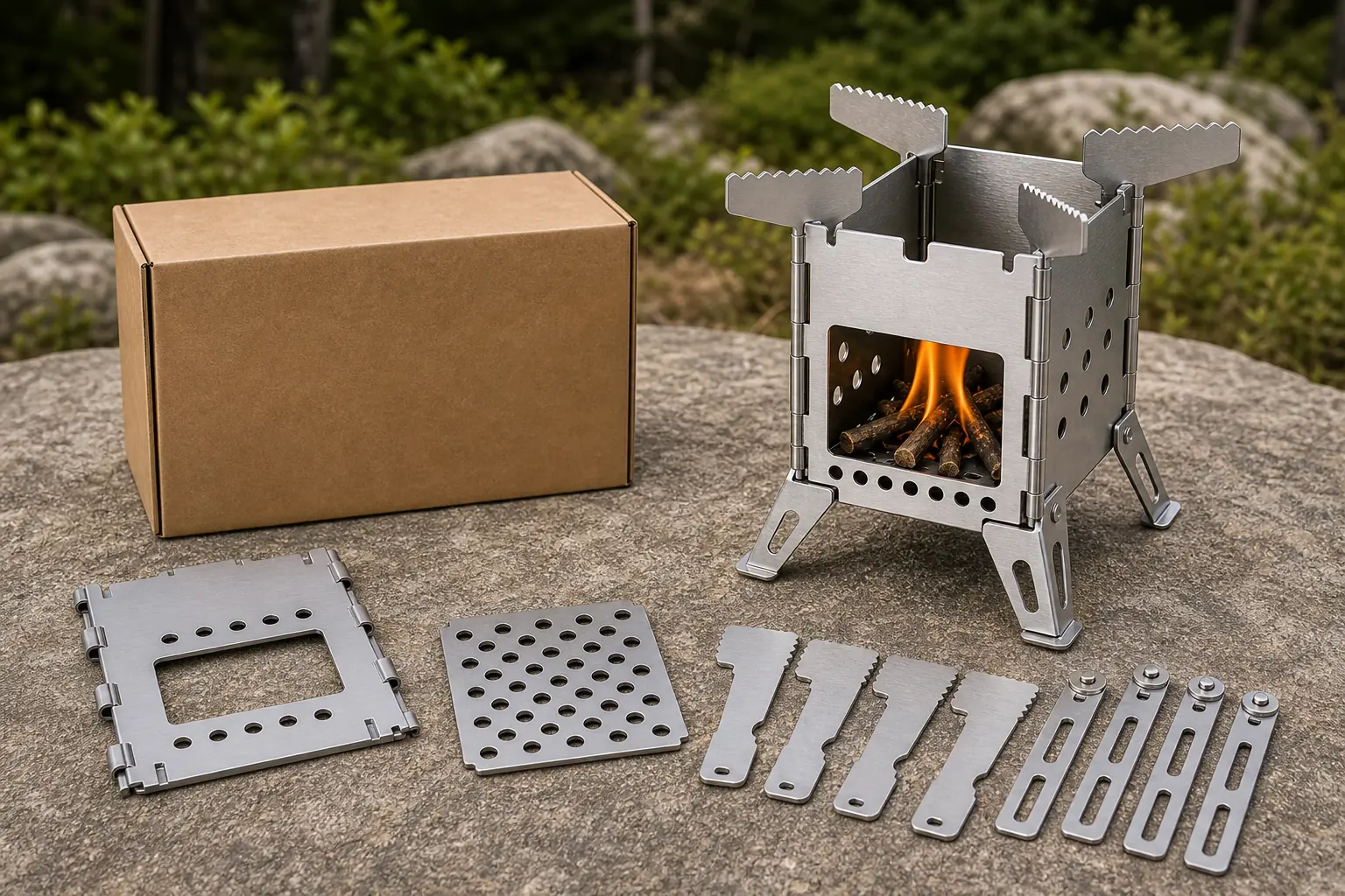 Illustrative detail view of Mini 430 Stainless Steel Camping Stove