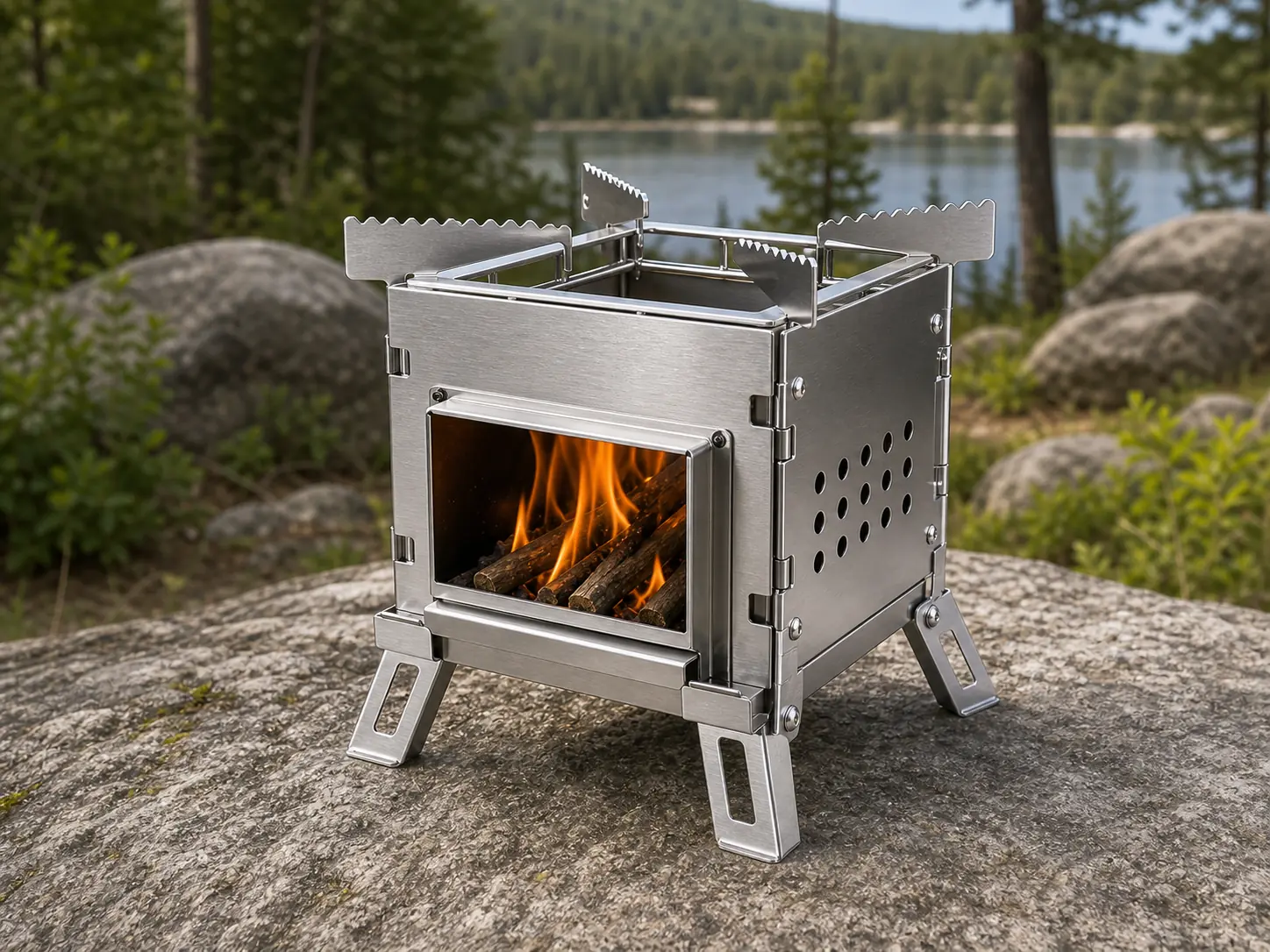 Portable Stainless Steel Camping Stove