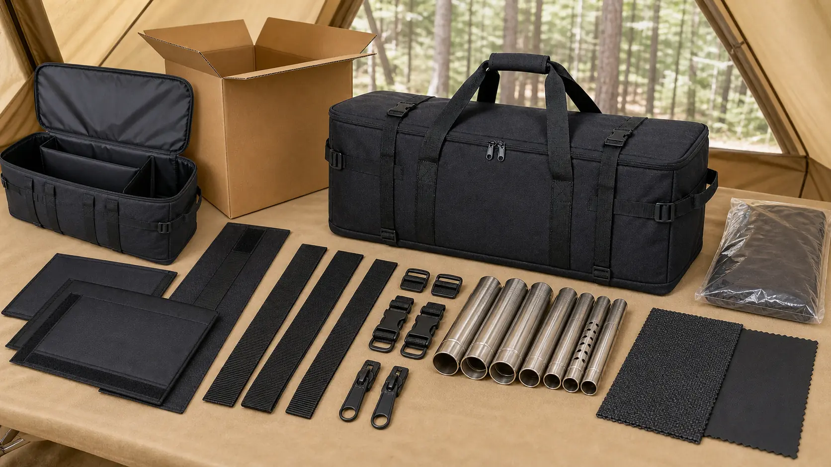 Illustrative detail view of Reinforced Storage Bag for Tent Stove Sets