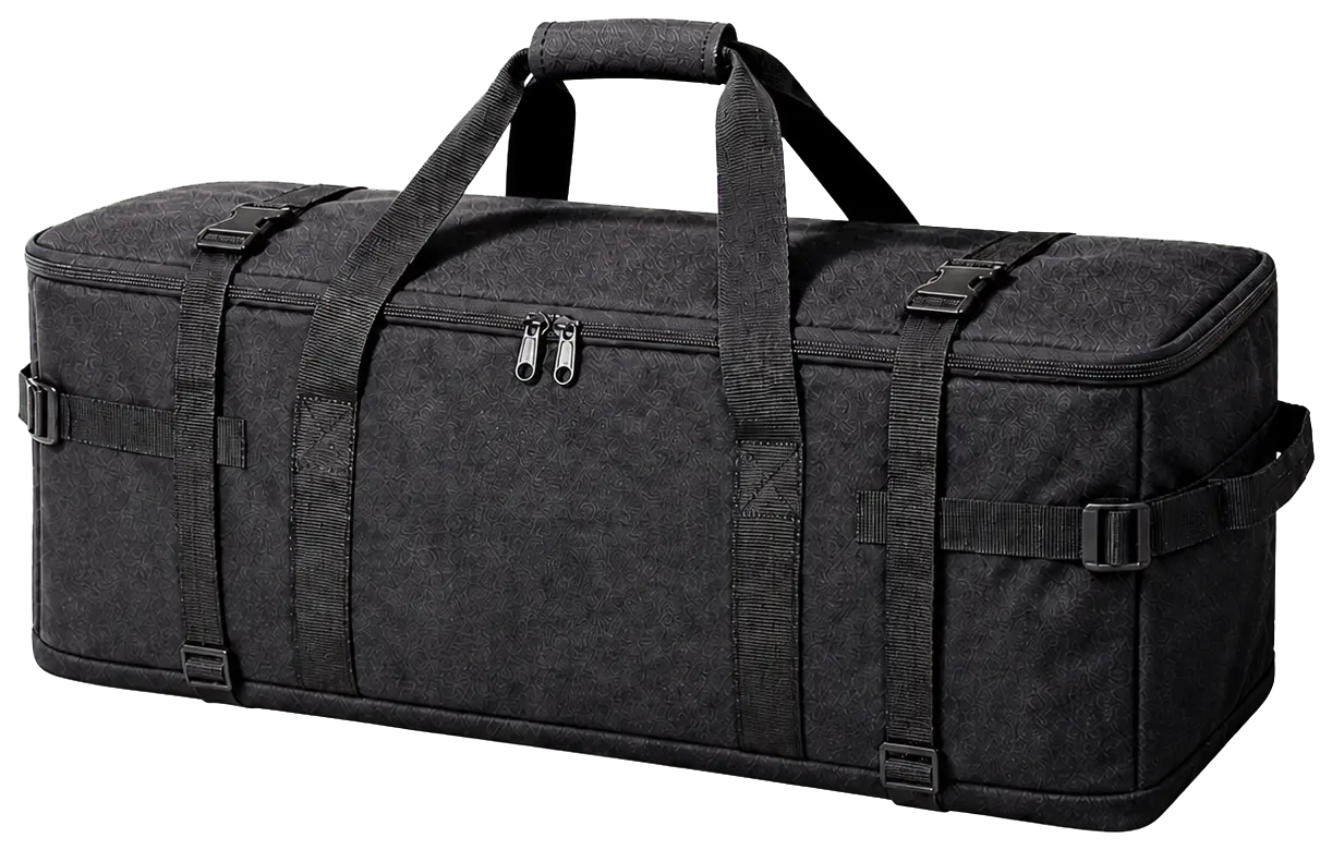 Reinforced Storage Bag for Tent Stove Sets configuration shown