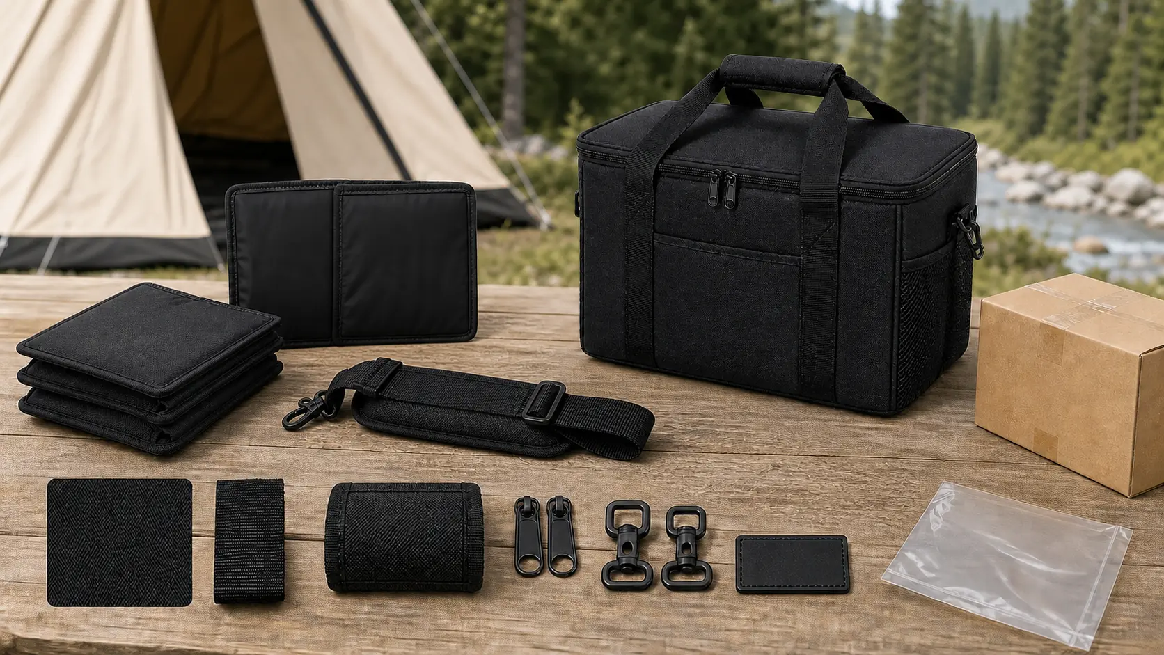 Illustrative detail view of Padded Carry Bag for Compact Camping Stoves